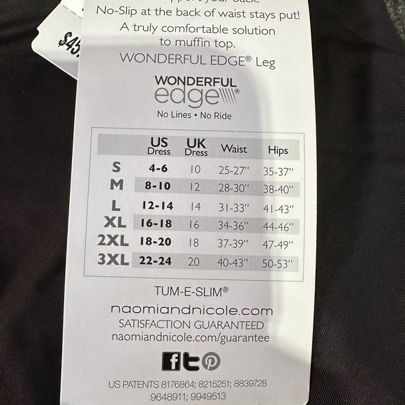 NWT Naomi & Nicole high waist brief shapewear SZ Medium - Picture 6 of 6
